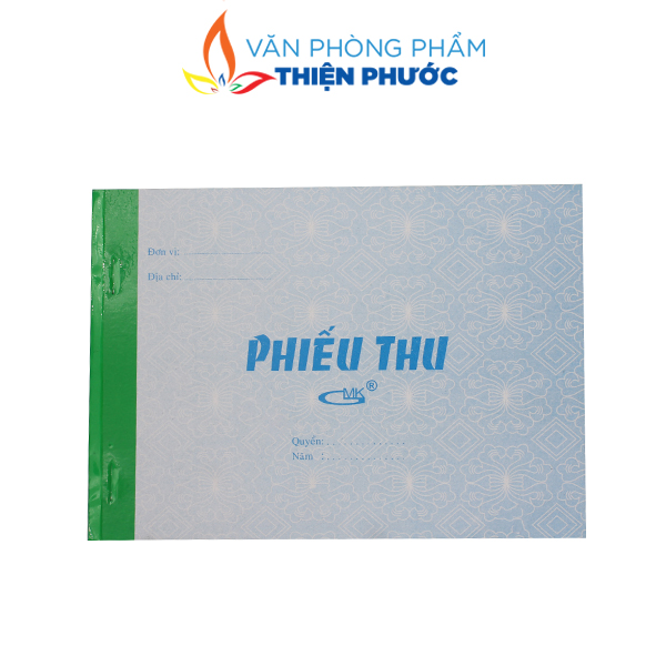 Phiếu thu 1 liên 13x19cm - 100 tờ