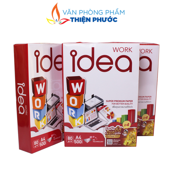 Giấy A4 Idea 80GSM 500 Tờ