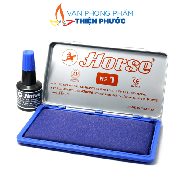 Hộp Dấu Kim Loại Horse văn phong phẩm thiện phước